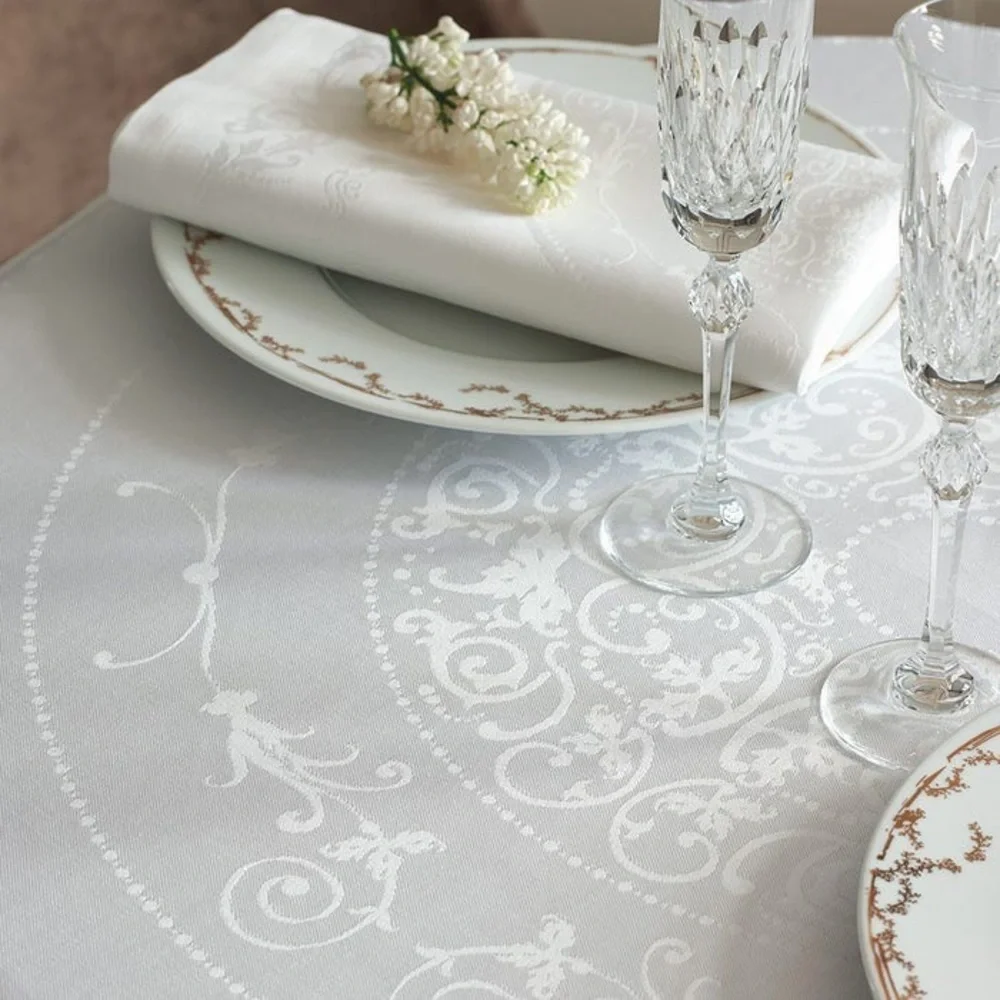 GARNIER-THIEBAUT france 100% COTON-COTTON BAUMWOLLE Tablecloth 74”